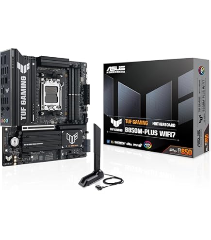 マザーボード TUFGAMING B850M-PLUSWIFI MicroATX Amazon.com: ASUS TUF Gaming B850M-PLUS Motherboard Socket AMD AM5